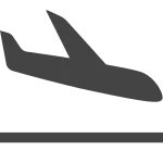 Flight Landing SVG Icon